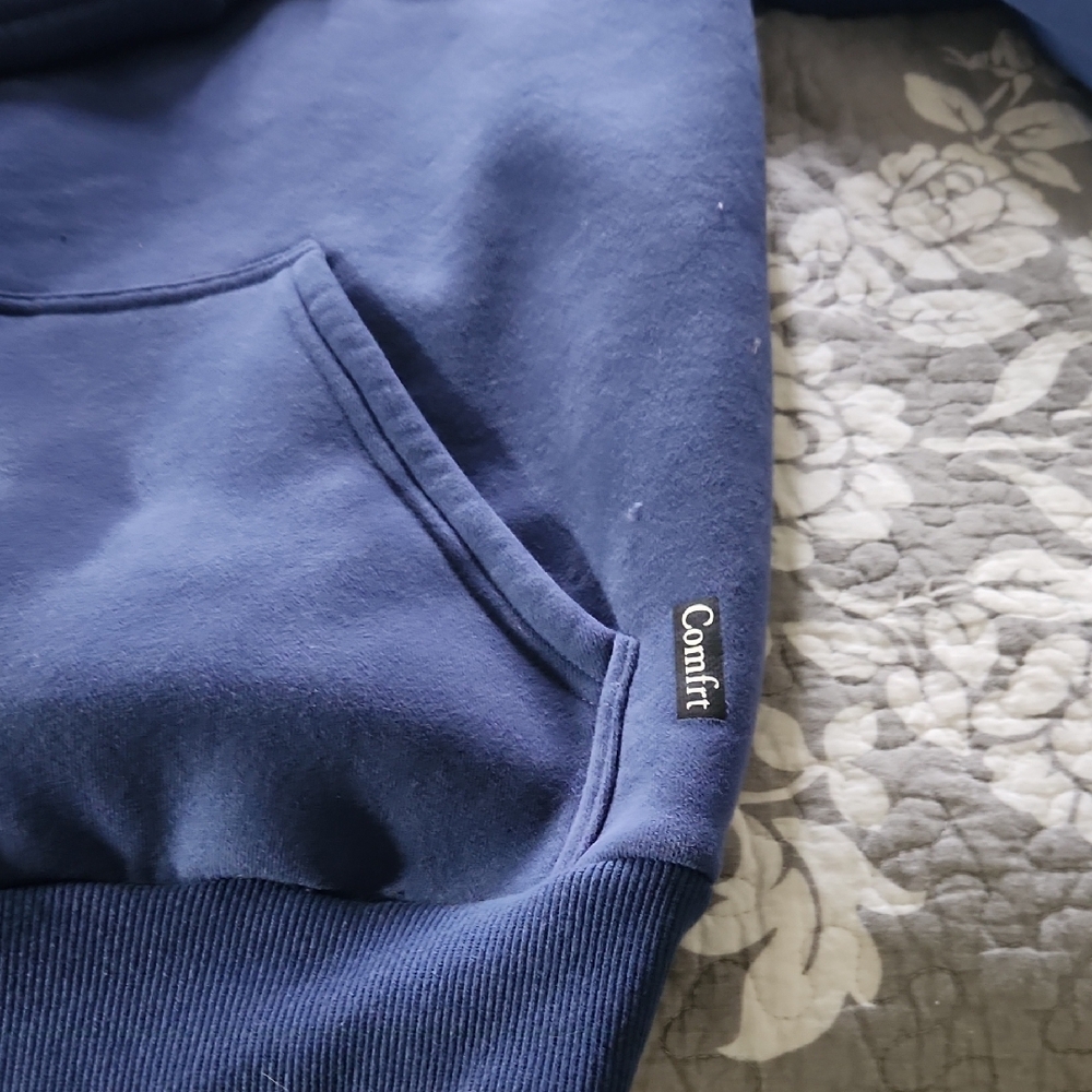 Men's Dark Gray Hoodie - Picture 3 of 4